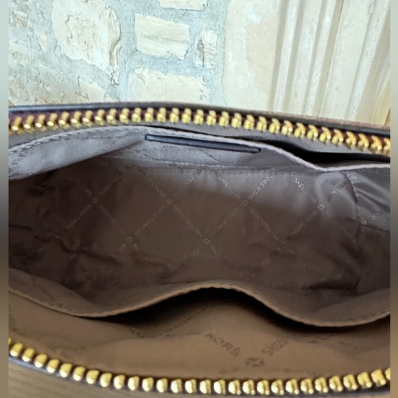 MICHAEL KORS JET SET TRAVEL DOME CROSSBODY SHOULDER BAG MK BORDEAUX MULTI - Picture 5 of 8